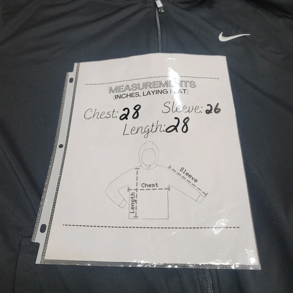 Nike Track Jacket Full Zip Black White Athletic‎ Women XL Running Workout Sporty